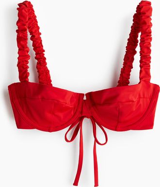H&M Balconette-Bikinitop - Red