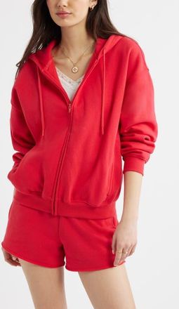 BP. Bubble Zip Hoodie in Red Saucy at Nordstrom, Size Xx-Small