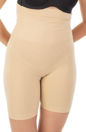 Body Beautiful Seamless High Waist Shaping Boy Shorts in Nude at Nordstrom Rack, Size Medium/large