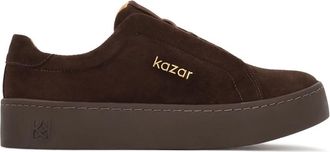 Kazar Suede bruine sneakers. Dit product valt klein uit. - Dames - Sneakers - Bruin - 37 EU - Leer - Schoenen