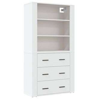 Berkfield Home Highboard White Engineered Wood