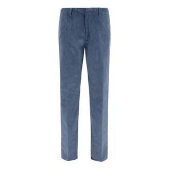 Etro Pantalones de Pana de Algod&oacute;n El&aacute;stico Roma - Trousers - Hombre - Azul - L