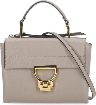 Coccinelle Stijlvolle Beige Leren Pochette Tas - Dames - Handtassen - Beige - ONE Size - Tassen