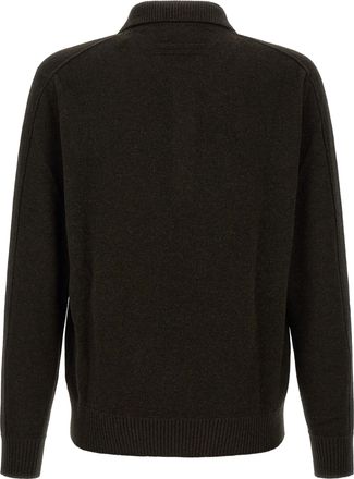 Ermenegildo Zegna Wool and Cashmere Polo Shirt - Brown