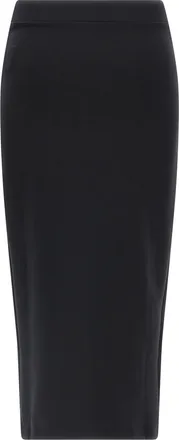 Off-white Womens Black Polyamide Midi Skirt
