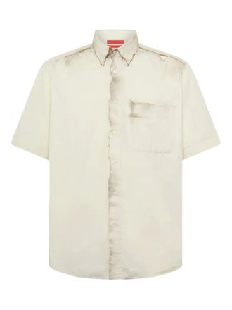 Kusikohc cotton shirt - men - Cotton - M - Neutrals