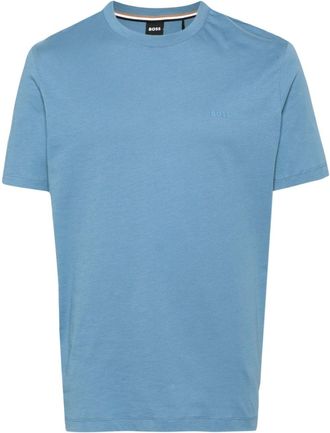 BOSS raised-logo cotton T-shirt - men - Cotton - 3XL - Blue