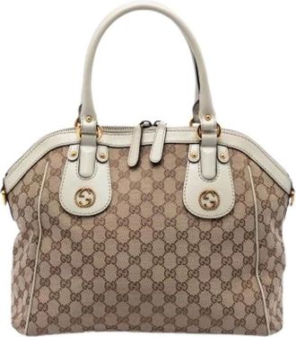 Gucci Pre-owned Handbags, female, Beige, Size: ONE SIZE Pre-owned The Scarlett Handbag