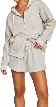 Strut-This Womens Everly Zip Up Sweatshirt In Grey