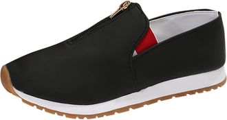 Generic Women Casual Sport Running Walking Shoes Lightweight Comfortable Everyday Sneakers for Ladies (Black, 5)