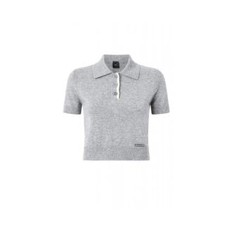 Pinko Mujer, Camisetas, Gris, Talla: M