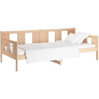 vidaXL Day Bed without Mattress Solid Wood Pine 90x200 cm Vidaxl