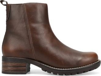 Taos Womens Cuptown Leather Boot In Dark Brown