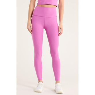 Beyond Yoga Caught in the Midi High Waist Leggings in Sunset Violet Heather at Nordstrom Rack, Size X-Large