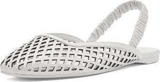 Kate Spade New York Eloise Slingback Flats Womens Sandals Cream : 9.5 M, Leather