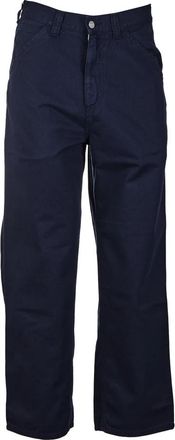 Carhartt Work in Progress Single Knee Wide Broeken - Heren - Wijde Broeken - Blauw - XS - Broeken