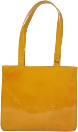 Chanel Pre-owned Canvas chanel-bags - Dames - Vintage Shopper - Geel - ONE Size - Vintage