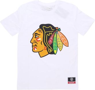 Mitchell & Ness NHL Team Logo Tee Chibla White - Heren - T-shirts - Wit - XL - Katoen - Tops