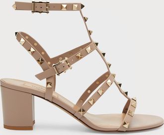 Valentino Garavani Rockstud Leather 60mm City Sandals
