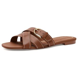 Cole Haan Velma Buckle Slide Womens Sandals British Tan Leather : 10.5 B - Medium