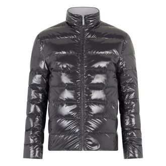 Thom Browne Omkeerbaar gewatteerd donsjack - Heren - Winterjassen - Zwart - M - Polyester - Jassen