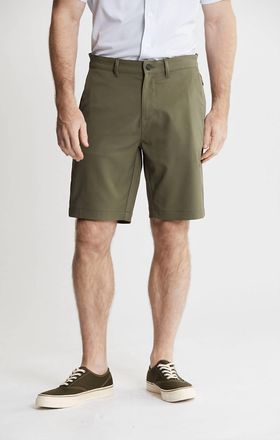 Jachs NY Poly Spandex Performance Tech Short In Olive