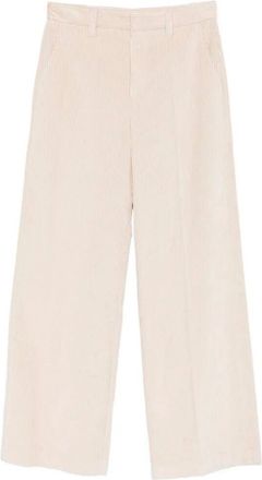 Brunello Cucinelli Corduroy Loose Pants With Monili