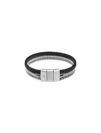 Calvin Klein Pulsera De Acero Y Piel CK Merge