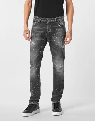 Philipp Plein Jeans Super Straight Cut Men in Moscow at Nordstrom, Size 34