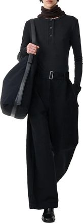 STUDIO NICHOLSON Chatto Trousers - Black
