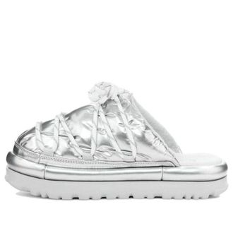 UGG (WMNS) UGG Hi Shine Spaceslider Slide Silver 1149033-SLVR