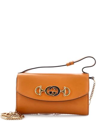 Gucci Zumi Leather Mini shoulder bag - Bruin