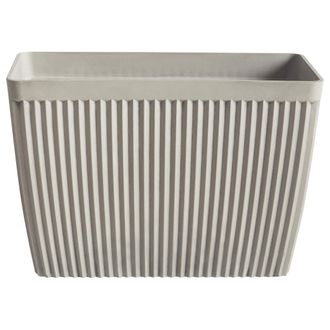 Beliani Beliani - Maceta Rectangular Mezcla De Piedras Poliresina 58 X 28 Cm Mate Para Interior Y Exterior Beige Sisal