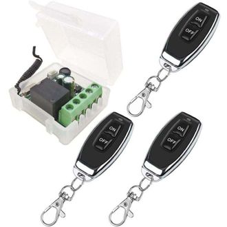 OEM Interruptor De Control Remoto Inal&aacute;mbrico De 433 Mhz, 230 V, 220 V, 240 V, 1 Canal, Receptor De Rel&eacute; De Control Remoto Con 3 Transmisores De Control R