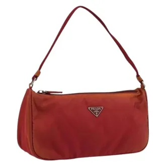 Prada Pre-owned Shoulder Bags, female, Red, Size: ONE SIZE Pre-owned Vintage Accessory Pouch