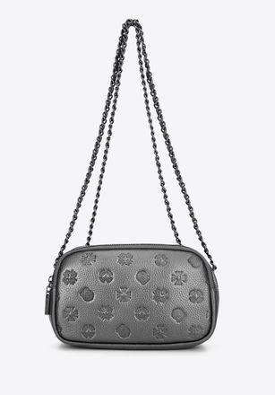 Wittchen Dames Leren Crossbody Tas met Zilveren Ketting
