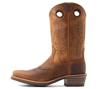 Ariat Mens Hybred Roughstock Sorrel Crunch Boot In Brown