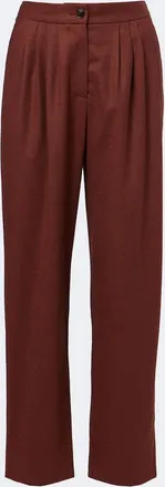 Blaz&eacute; Milano Blaz&eacute; Milano Fox wool and cashmere straight pants