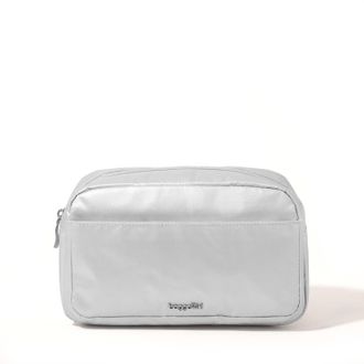 Baggallini Womens Pocket Cosmetic Bag with Brush Organization