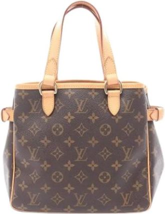 Louis Vuitton Pre-owned Monogram Handbag - Dames - Vintage Handtas - Bruin - ONE Size - Leer - Vintage