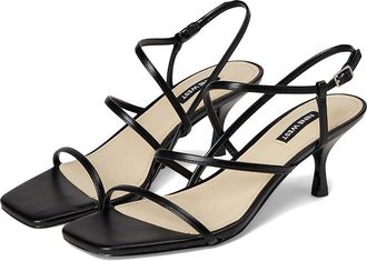 Nine West Hindy Womens Dress Sandals Black 001 : 5.5 M, Faux Leather
