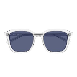Saint Laurent Sunglasses Sl 457 010 Crystal/Blue Unisex