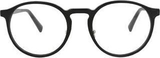 Maui Jim Core Optical 51mm Round Reading Glasses in Black Black Transparent at Nordstrom Rack
