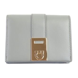 Ferragamo Gancini Leather Wallet (Bi-Fold) (Pre-Owned)