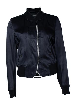 Ann Demeulemeester shiny bomber jacket