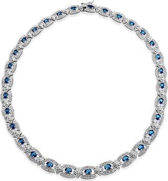 Bling Jewelry Crystal Pavé Collar Necklace in Blue at Nordstrom Rack