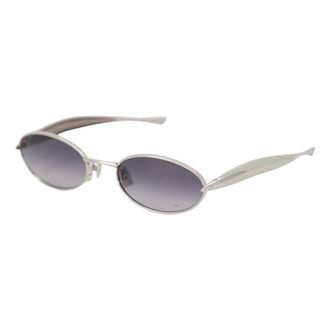 Bottega Veneta Sunglasses, unisex, Gray, Size: 64 MM Slim Oval Sunglasses