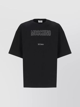 Moschino cotton short-sleeve logo-embellished t-shirt