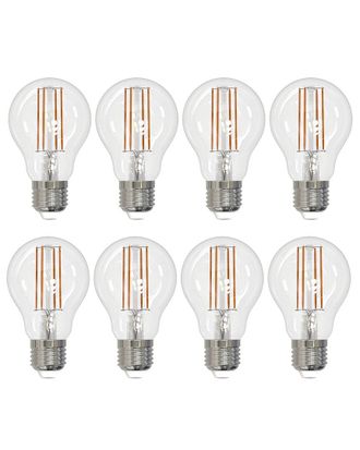 Bulbrite Discontinued Bulbrite Pack Of (8) 7 Watt Dimmable Clear Filament A19 Medium (E26) Led Bulb