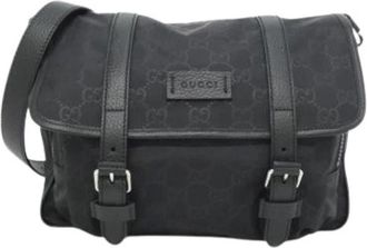 Gucci Pre-owned Cross Body Bags, unisex, Black, Size: ONE SIZE Pre-owned Vintage Shoulder Bag